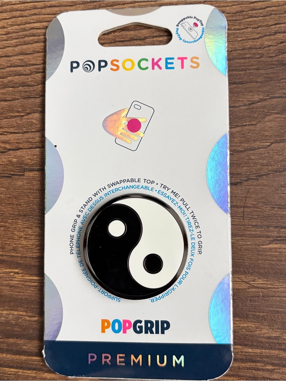 Premium Yin Yang PopSockets PopGrip Enamel Phone Grip and Stand